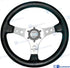 STEERING WHEEL OCEANO 330MM BLACK | GS41143 | STEERING WHEEL | GOLDENSHIP