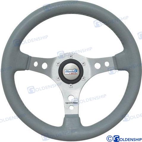 STEERING WHEEL OCEANO 330MM GREY | GS41144 | STEERING WHEEL | GOLDENSHIP