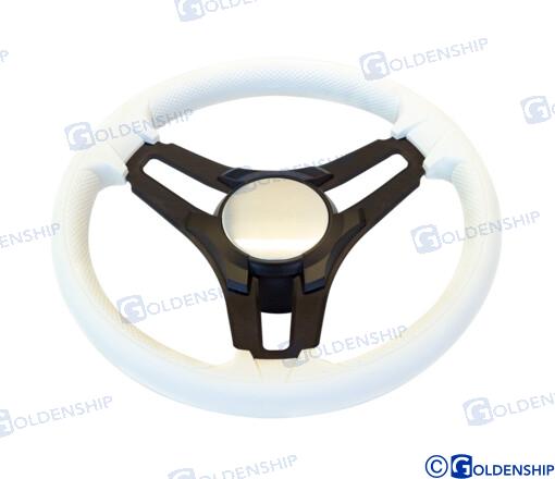 STEERING WHEEL SELVA 350 MM WHITE | GS41284 | STEERING WHEEL | GOLDENSHIP