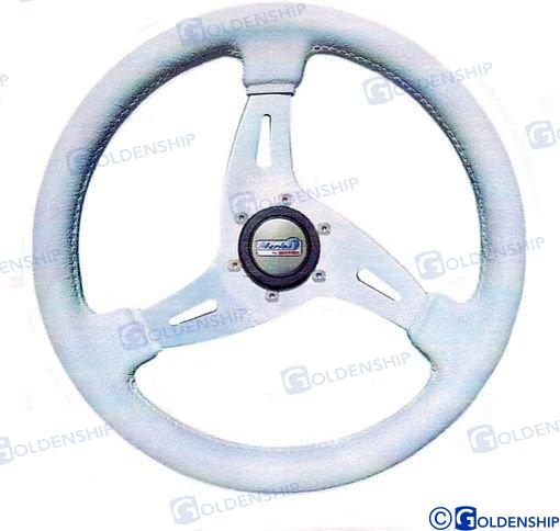 STEERING WHEEL VORTICE 350 MM. WHITE | GS41139 | STEERING WHEEL | GOLDENSHIP