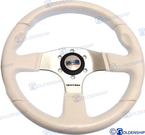 STEERING WHELL ATLANTIC 330 MM. WHYTE | GS41141 | STEERING WHEEL | GOLDENSHIP