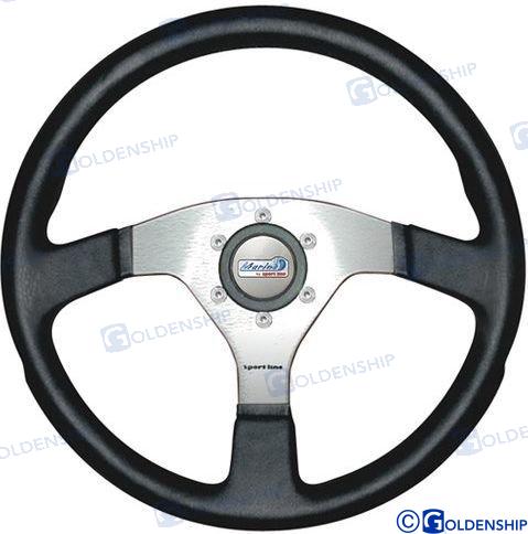 STEERING WHELL MARINA 350MM BLACK | GS41145 | STEERING WHEEL | GOLDENSHIP