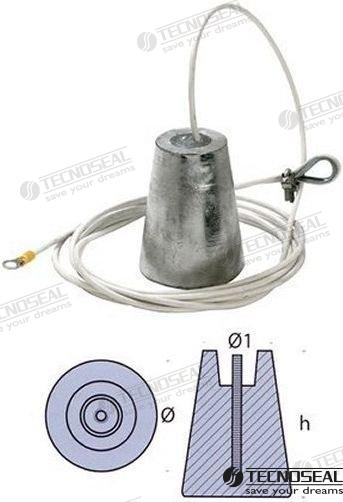 SUSPENDED ZINC ANODE | TEN00630 | BAR | TECNOSEAL