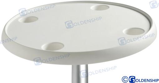 TABLE ROUND WHITE 610 MM | GS73490 | ACCESSORIES | GOLDENSHIP