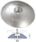 Zinc Alloy Rudder Anode - Ten00105 | Marine Corrosion Protection