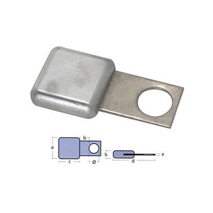 Anode Cap Ten00170 | Zinc Corrosion Protection For Marine Equipment