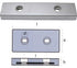 Zinc Rectangular Anode 147X65X22 Ten00243 For Marine Corrosion Protection