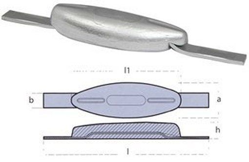 Anode Pez 2Kg - Type Zn Zinc Anode For Marine Protection | Ten00302E