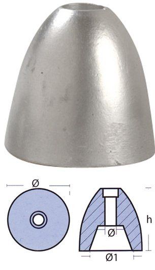 Anode Mtf Shaft 50-100Mm - Ten00432Mtf | Zinc Corrosion Protection