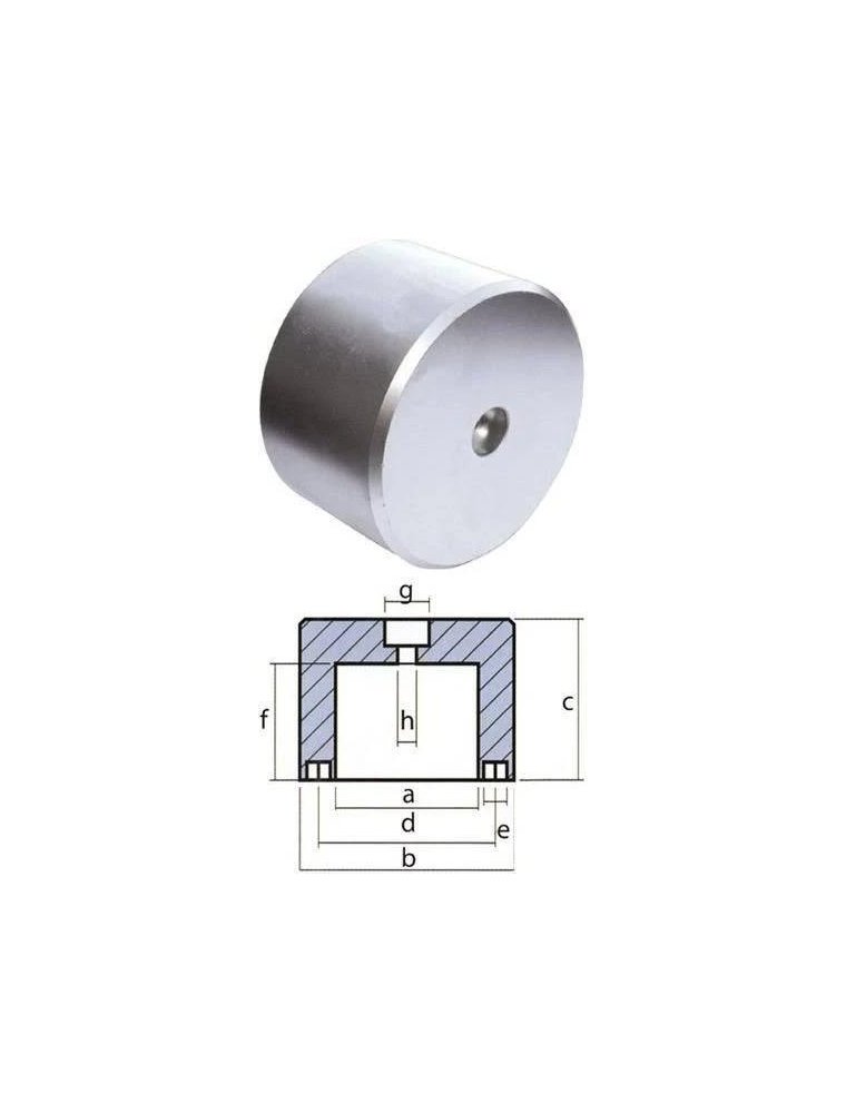 Anode Riva Opera 4.8Kg - Ten00438 | Zinc Anode For Marine Protection