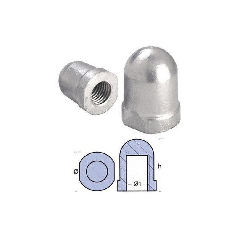 Bolt For Shaft 20 Mm Ten00490 - Secure Connection For Ø 40Mm Anodes