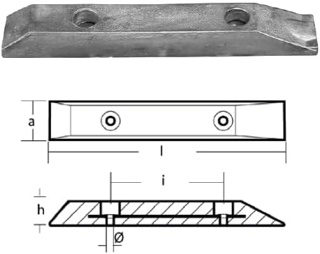 Magnesium Gdf Bigliani Anode Bar 600 M | Ten00680 | Tecnoseal