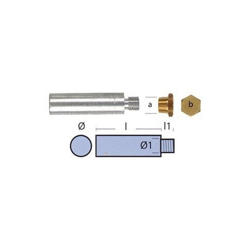 Yanmar Rod Complete Anode Ten01317T | Tecnoseal Corrosion Protection