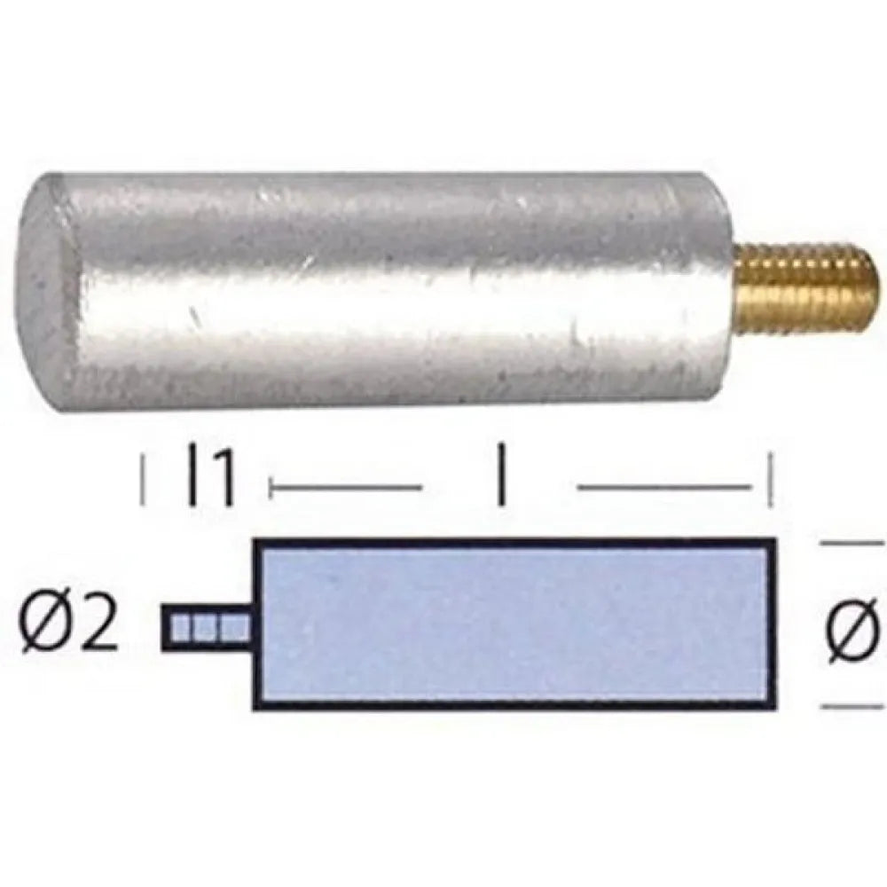 Tecnoseal Zn Anode Bukh Ten02050 For Marine Corrosion Protection