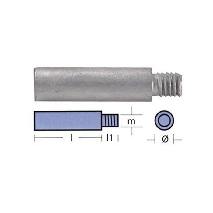 Zinc Anode Bukh Ten02052 | Corrosion Protection For Maritime Equipment