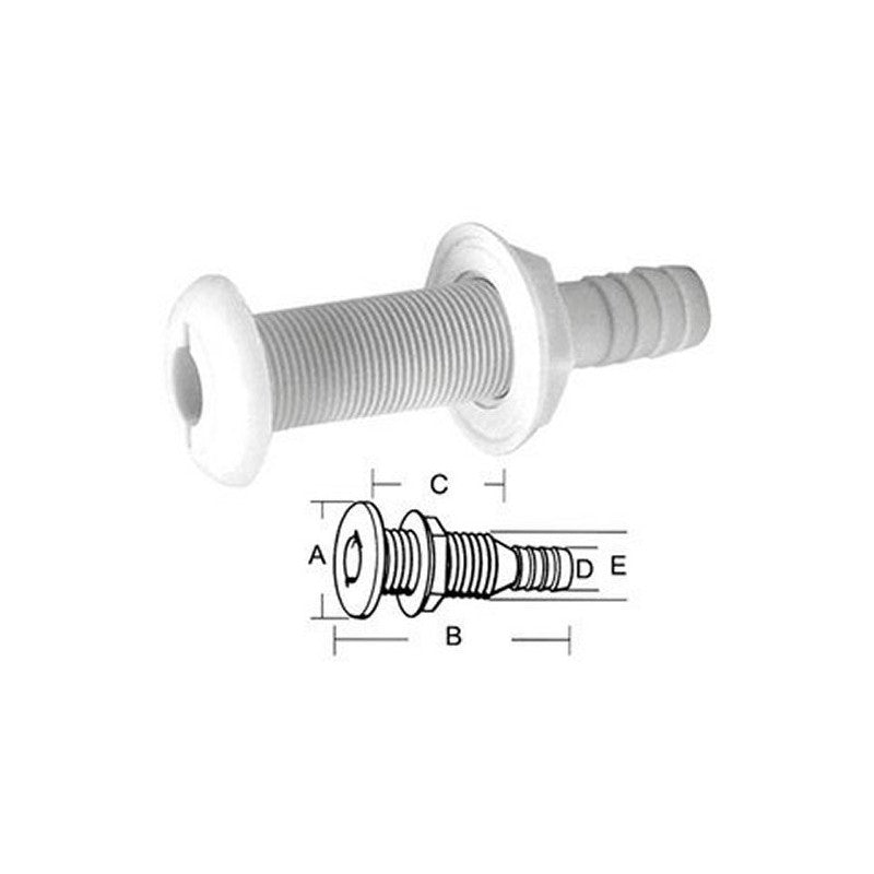 Thru Hull Scupper For 16Mm Hose | Thth-652 | Keep Your Boat Dry
