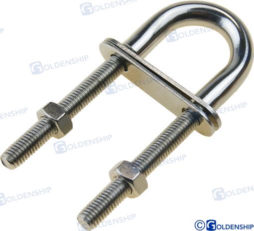 U BOLT S. STEEL M8X100 | GS72030 | HARDWARE | GOLDENSHIP