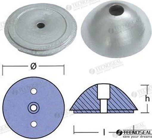 VARIPROFILE PROPELLER NUT | TEN01074 | ANODES | TECNOSEAL