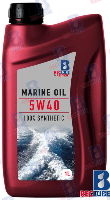 VOLVO PENTA MARINE ENGINE OIL 100% SYNT. 5W40-1 X6 | REC5W40U6 | LUBRICANTS | RECMAR