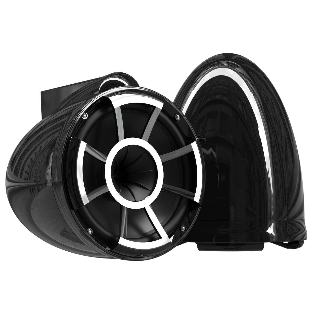 Wet Sounds Rev 10W-X V2 Black Wake Speakers - Pair | Wetrev10B-Xv2