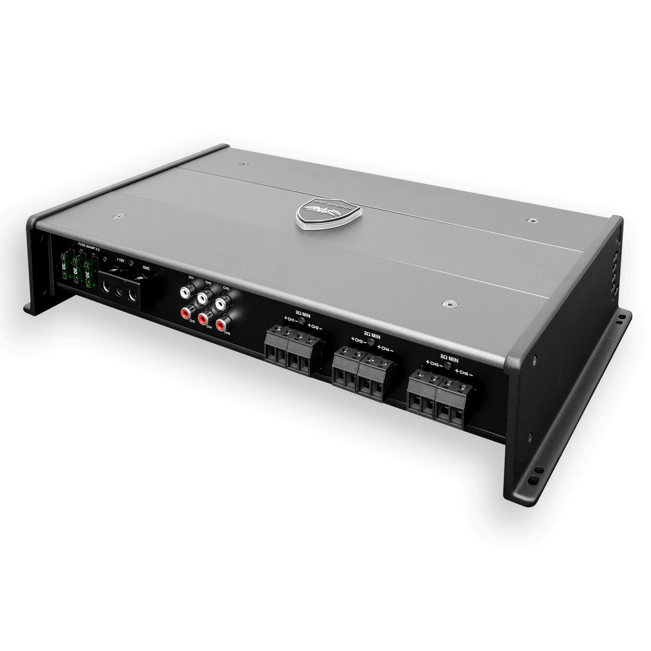 Wet Sounds Wetsyndx6 Full Range Class D 6-Channel Amplifier